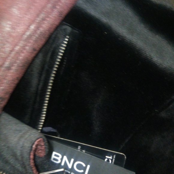 NWT BNCI Reversible Bomber Jacket Black & Burgundy Sz M - Picture 12 of 16